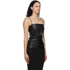 Wolford Black Faux-Leather Edie Tank Top