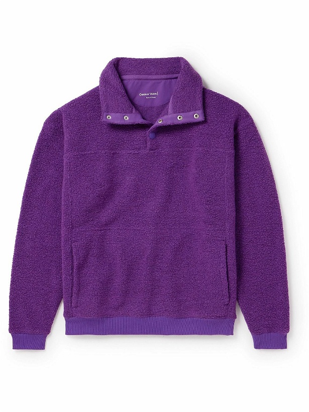 Photo: Outdoor Voices - MegaFleece Half-Placket Sweatshirt - Purple