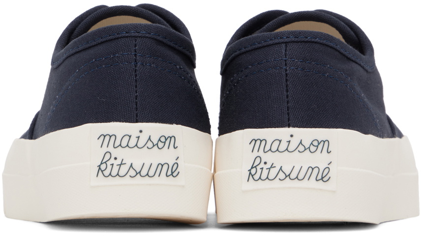 Maison Kitsuné Navy Laced Sneakers