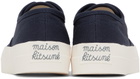 Maison Kitsuné Navy Laced Sneakers