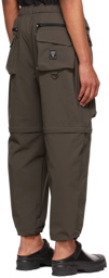 South2 West8 Gray Polyester Cargo Pants