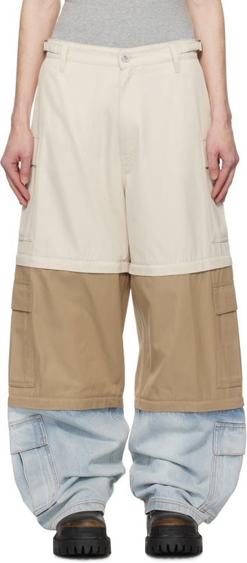Photo: VETEMENTS Multicolor Deconstructed Triple Cargo Pants