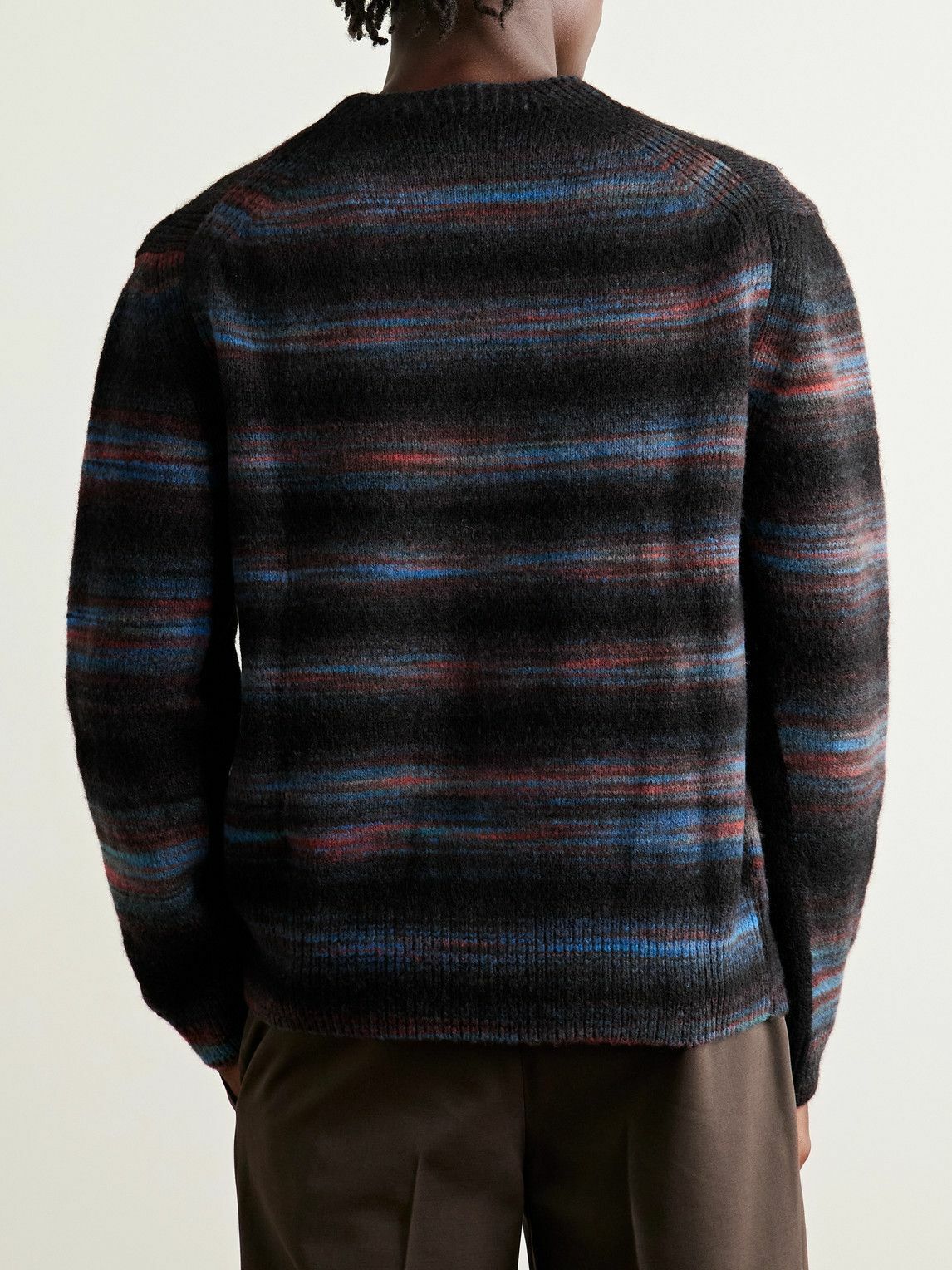Paul Smith - Striped Knitted Cardigan - Black