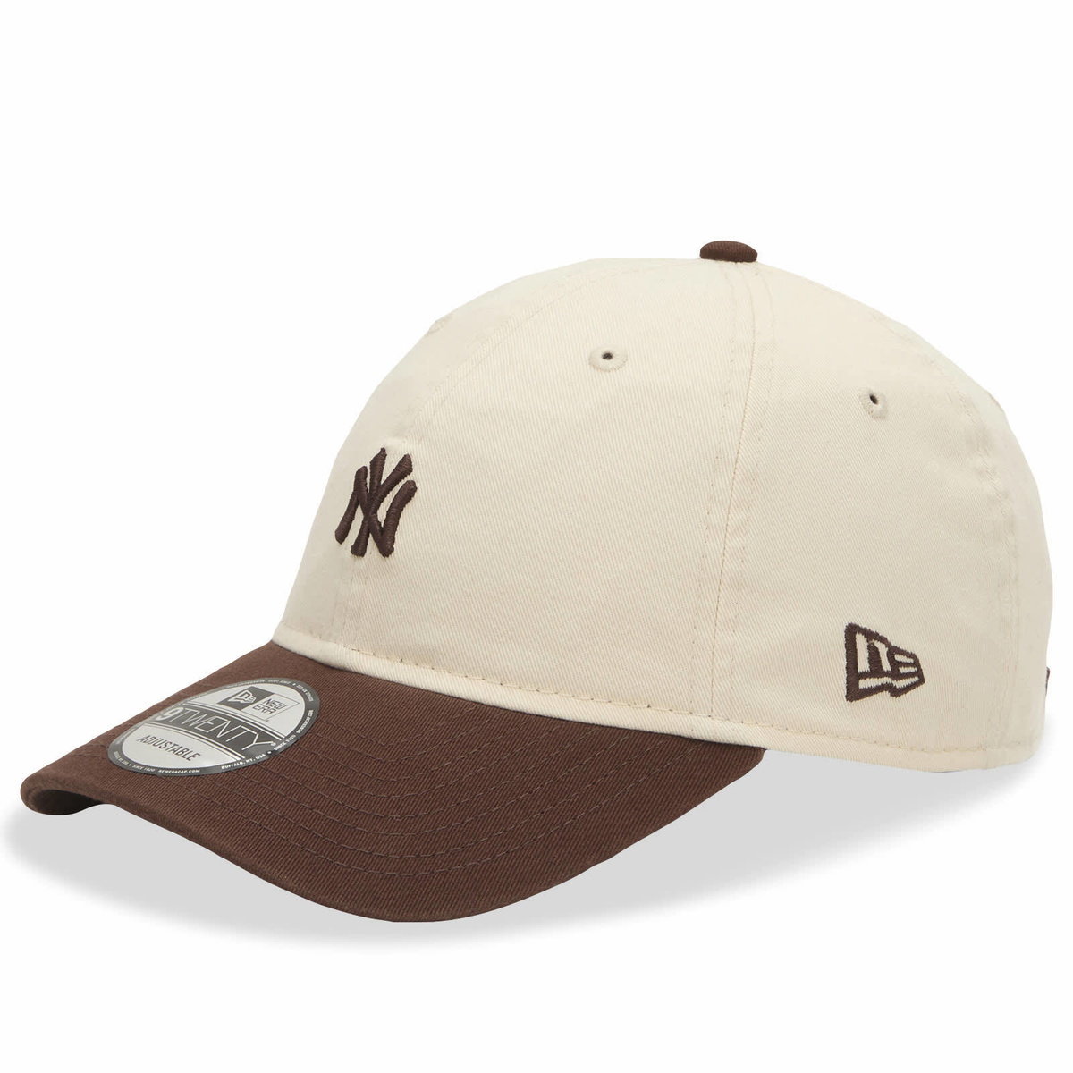 New Era New York Yankees Mini Washed 9Twenty Cap in Natural/Brown 