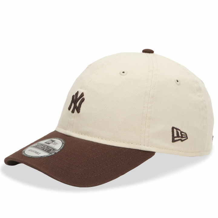 Photo: New Era New York Yankees Mini Washed 9Twenty Cap in Natural/Brown 