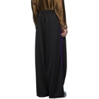 Needles Black Smooth Track Trousers