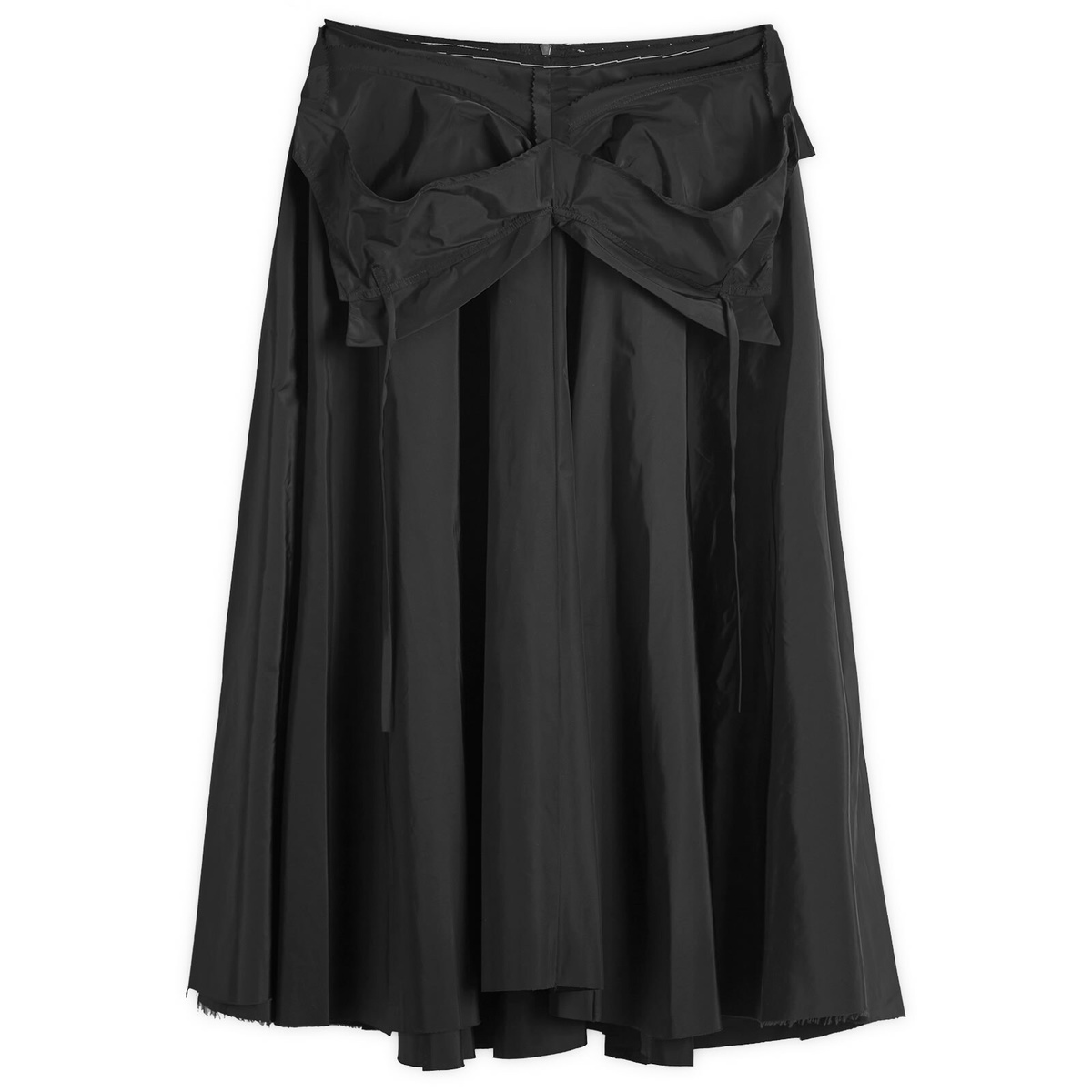 ワンピース MM6 MAISON MARGIELA Women Mid Skirts 116872 S62DA0045 M13121 Black Paneled Midi Skirt by MM6 Maison Margiela on Sale