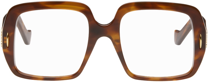 Photo: LOEWE Brown Anagram Glasses