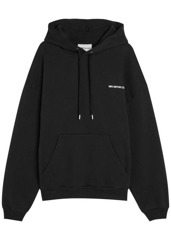 Photo: Mki Miyuki Zoku Uniform Hooded Cotton-blend Sweatshirt Black