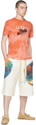 Loewe Orange Paula's Ibiza Tie-Dye Logo T-Shirt