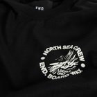 END. Coastal Board Wax Long Sleeve T-Shirt in Black
