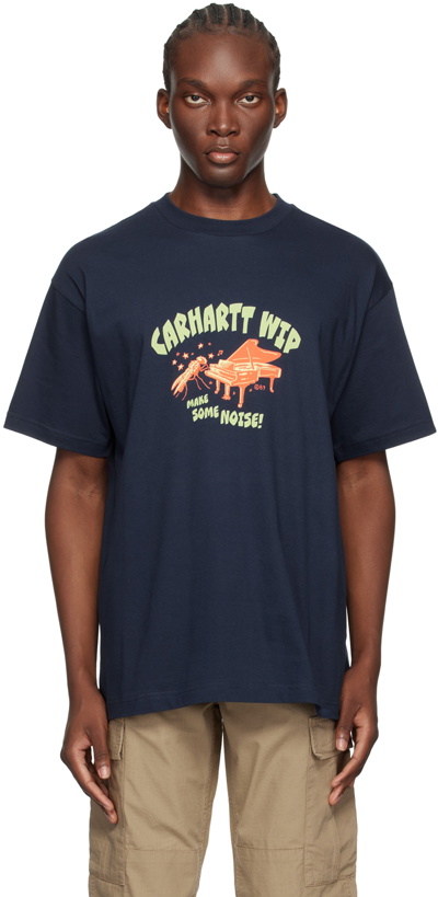 Photo: Carhartt Work In Progress Navy Noisy T-Shirt