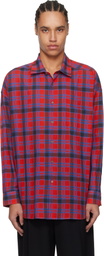 The Row Red & Blue Lancaster Shirt