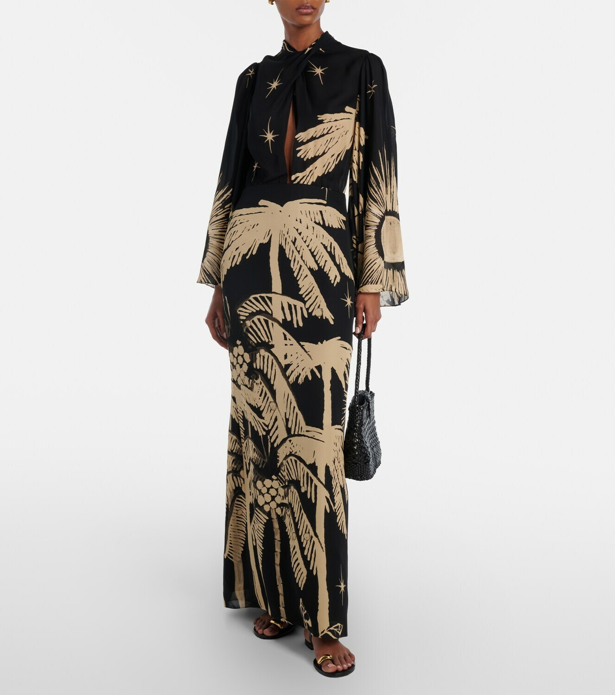 Johanna Ortiz Printed silk maxi dress