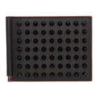 Christian Louboutin Black Clipsos Spikes Wallet