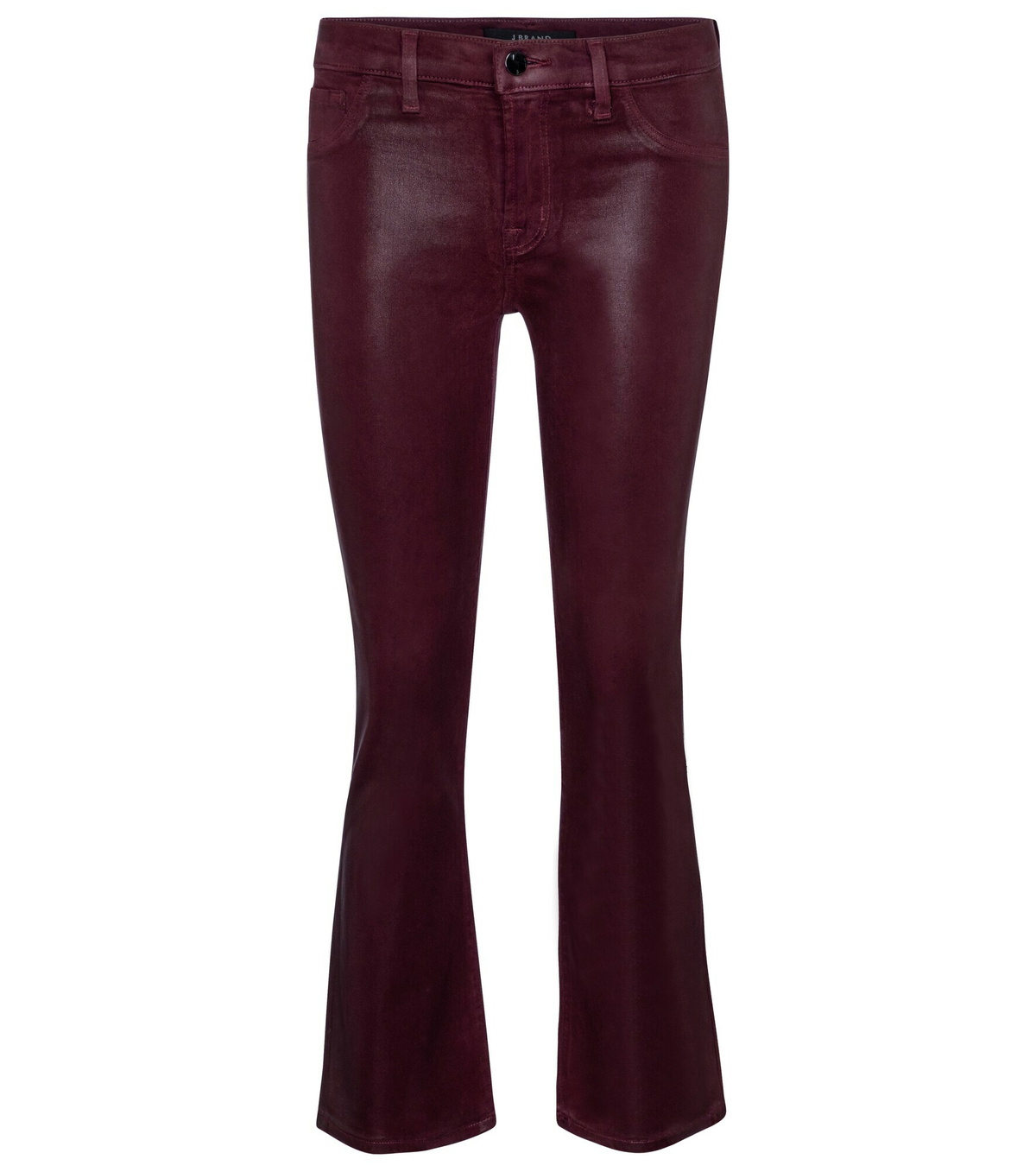 J Brand - Selena coated bootcut cropped jeans