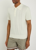 Che Santino Cotton-knit Polo Shirt Ecru