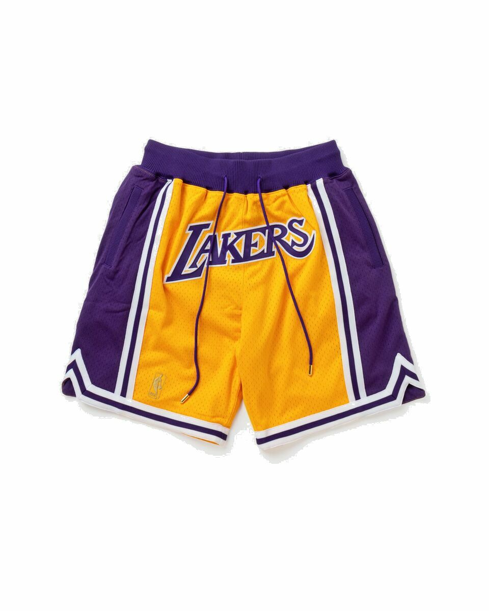Photo: Mitchell & Ness Nba Just Don Shorts Los Angeles Lakers 1996 97 Yellow - Mens - Sport & Team Shorts