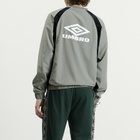 Umbro Men's Panelled Sweatshirt in Neutral Gray/Black/Brilliant White