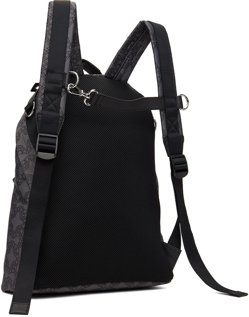 Vivienne Westwood Black & Gray Edward Backpack Vivienne Westwood