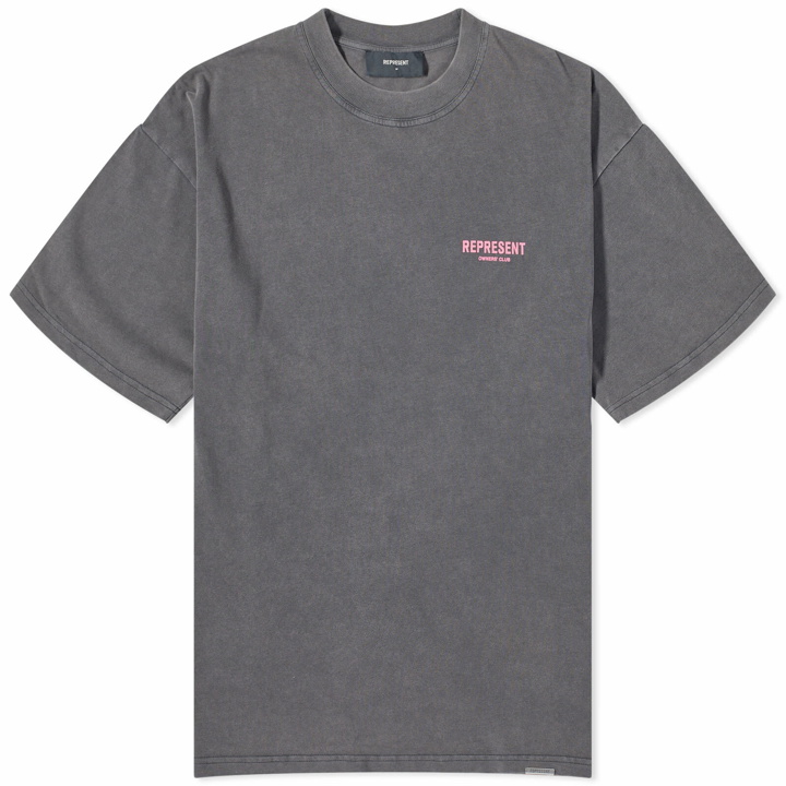 Photo: Represent Men's Owners Club T-Shirt in Vintage Grey/Pink