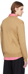 Moschino Brown Patch Cardigan