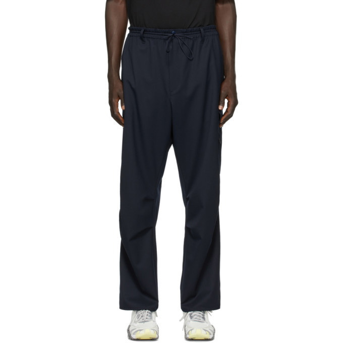 Photo: Y-3 Navy Refined Wool Cargo Pants