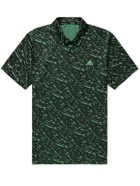 adidas Golf - Printed Primeblue Golf Polo Shirt - Green