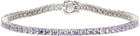 Hatton Labs Silver & Purple Tennis Bracelet