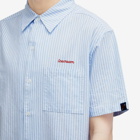 ICECREAM Men's Diner Short Sleeve Striped Shirt in Blue Stripe