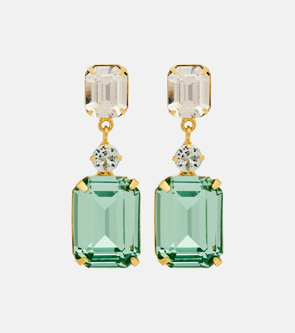 Jennifer Behr Justine gold-plated drop earrings