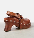 Loewe Tacha leather clogs