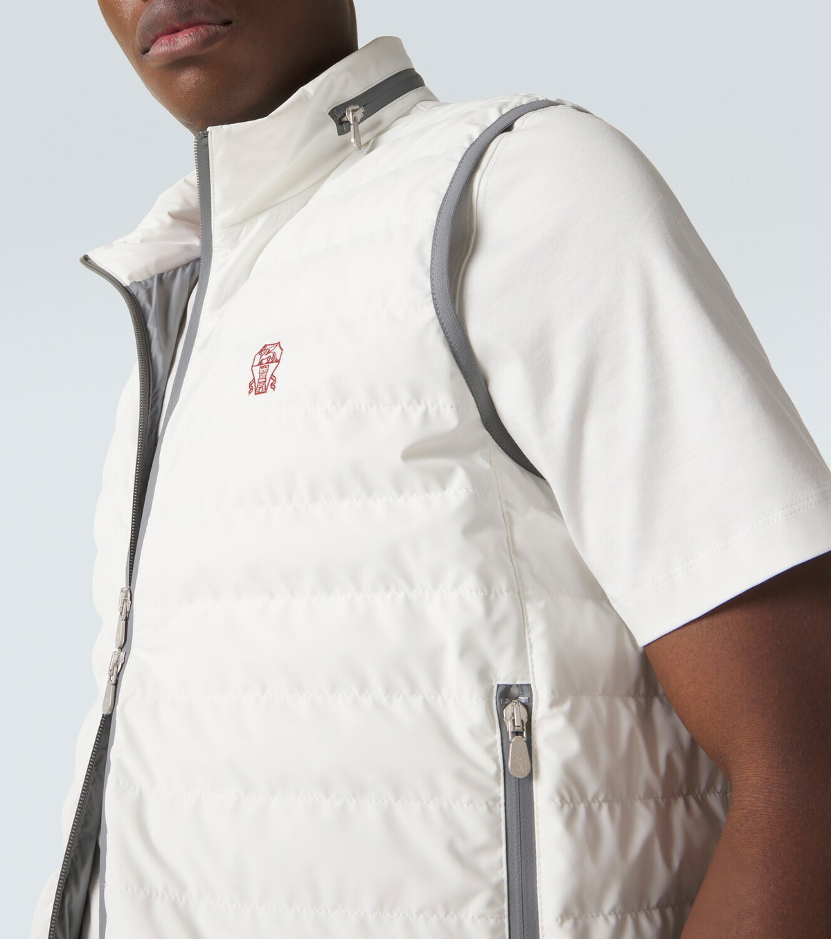 Brunello Cucinelli Logo down vest