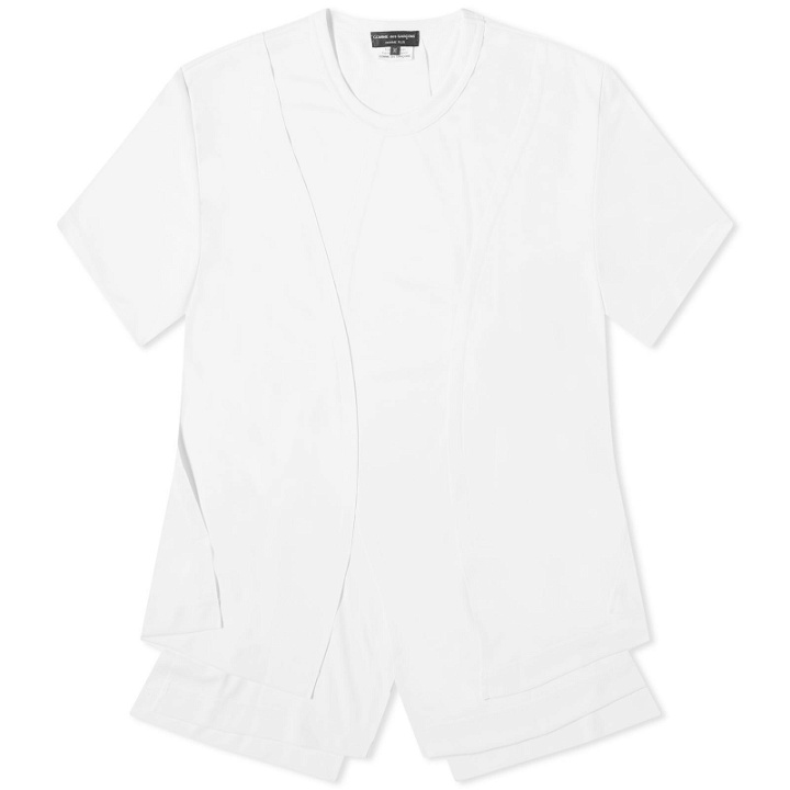 Photo: Comme des Garçons Homme Plus Men's Honeycomb Panel T-Shirt in White
