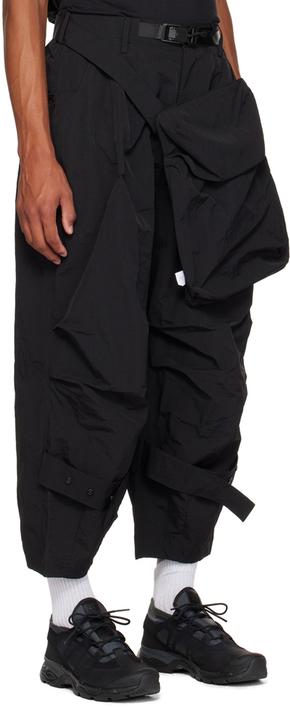 Archival Reinvent Black Belted Cargo Pants
