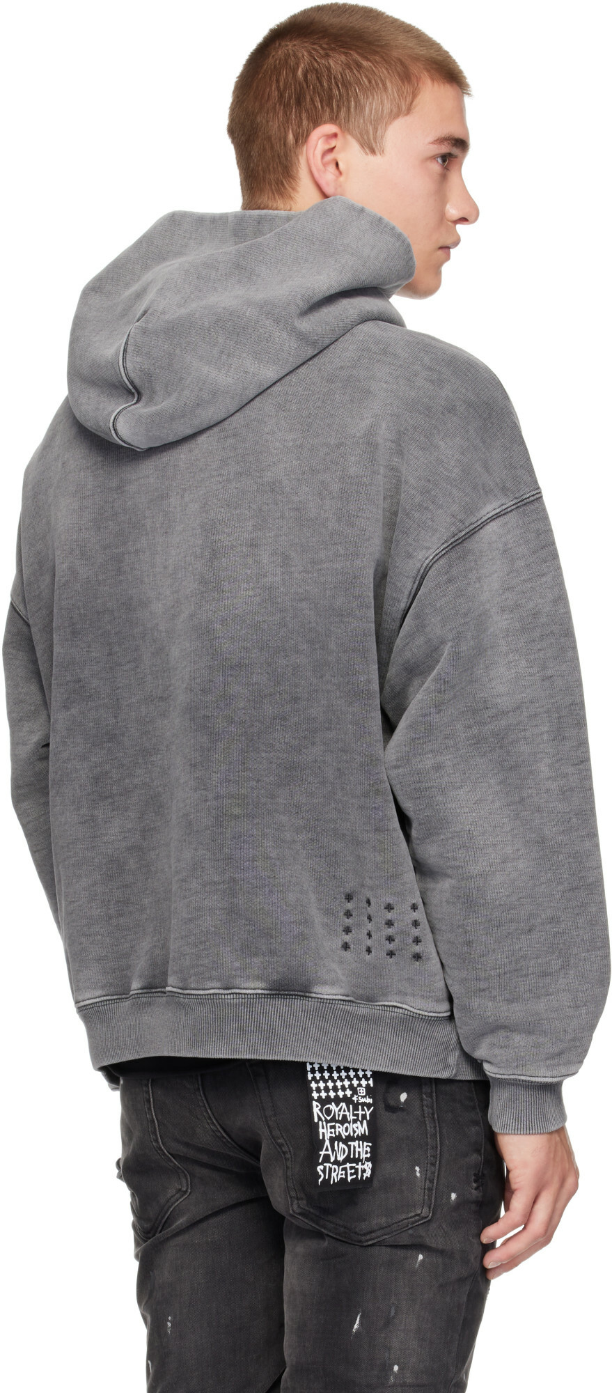 Ksubi Gray Shield Ekcess Hoodie