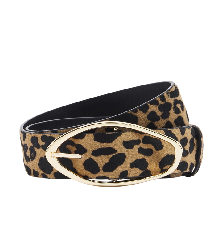 Photo: Amanu Grumeti leopard-print calf hair belt