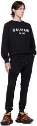 Balmain Black Paneled Sweatpants