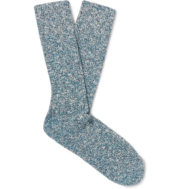 Photo: Corgi - Mélange Cotton Socks - Blue