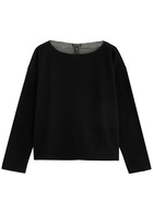 Eileen Fisher Reversible Striped Cotton top Black