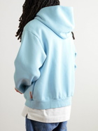 Acne Studios - Franziska Cotton-Blend Jersey Hoodie - Blue