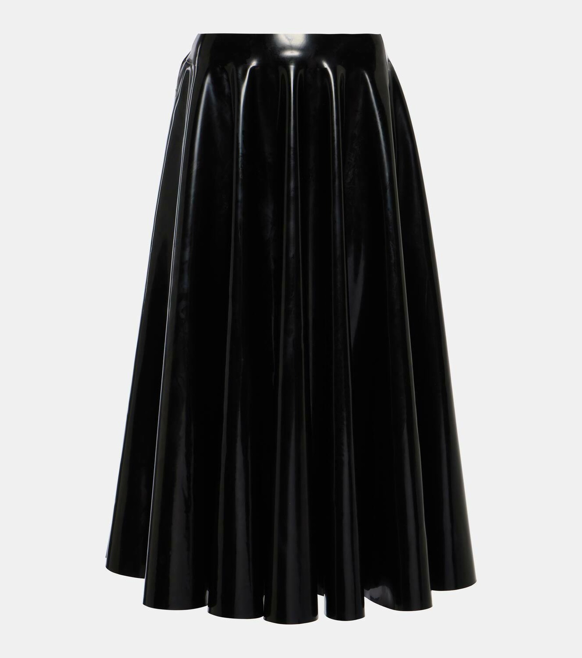 Alaïa Latex midi skirt ALAÏA