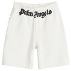 Palm Angels Men's Classic Logo Sweat Pants in White
