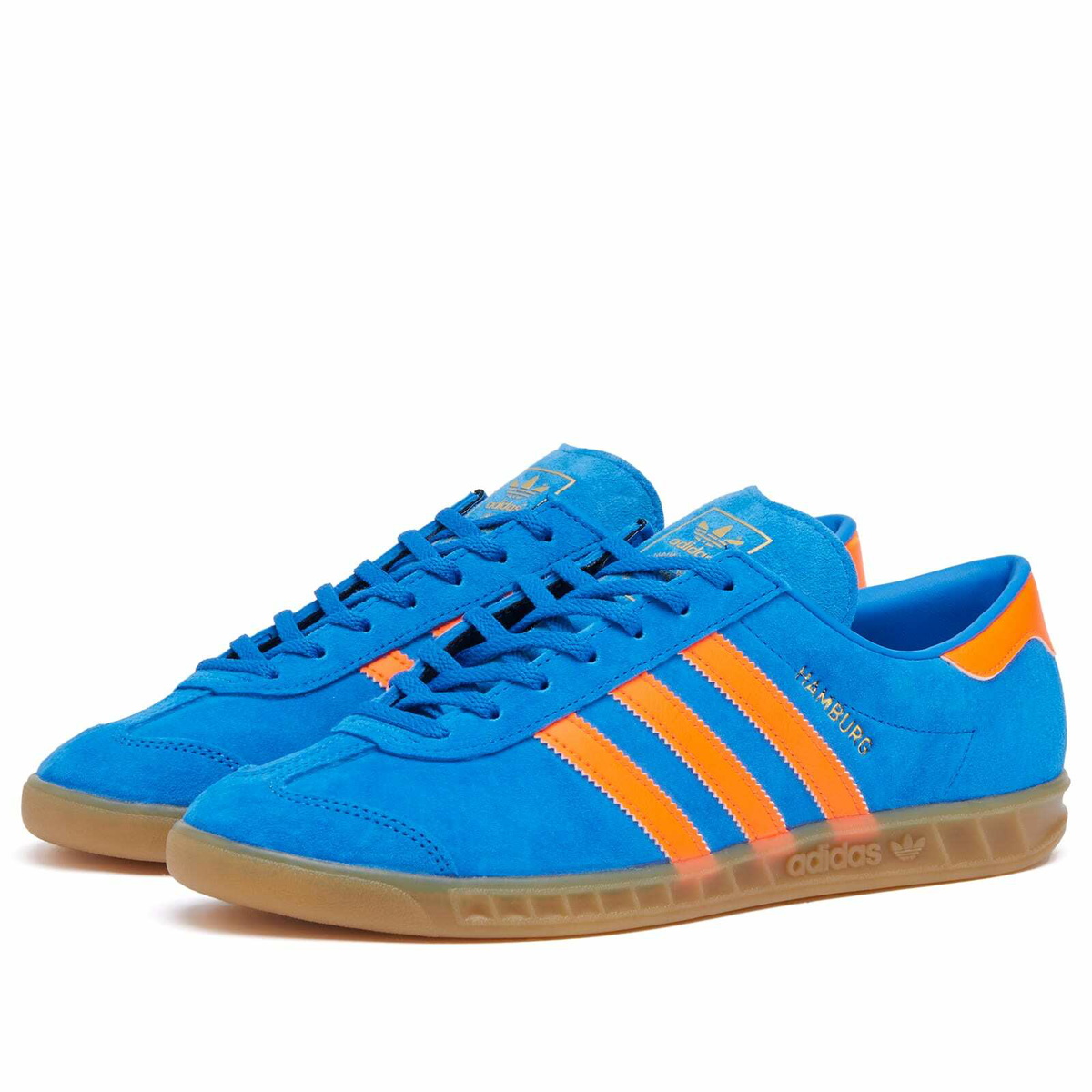 Adidas Men's Hamburg W in Bluebird/Solar Orange/Gum