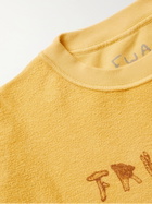 FRIENDS WITH ANIMALS - Reversible Logo-Print Cotton-Jersey Sweatshirt - Yellow