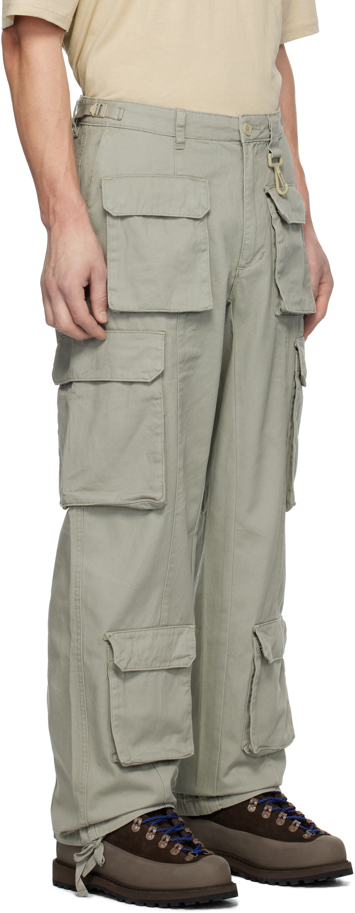 RCOS Green Cotton Cargo Pants