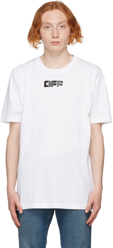 Photo: Off-White White Arrows Font T-Shirt