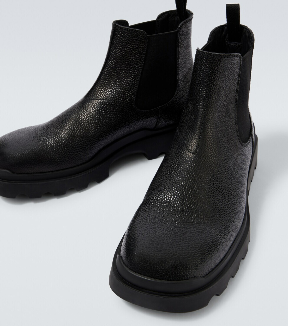 Prada Chelsea leather ankle boots