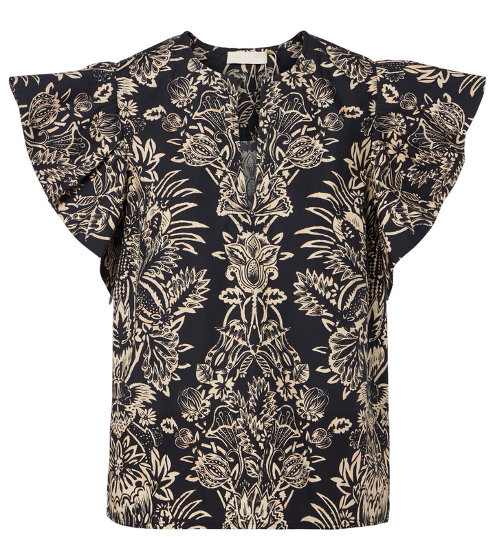 Photo: Ulla Johnson Severine printed cotton poplin top
