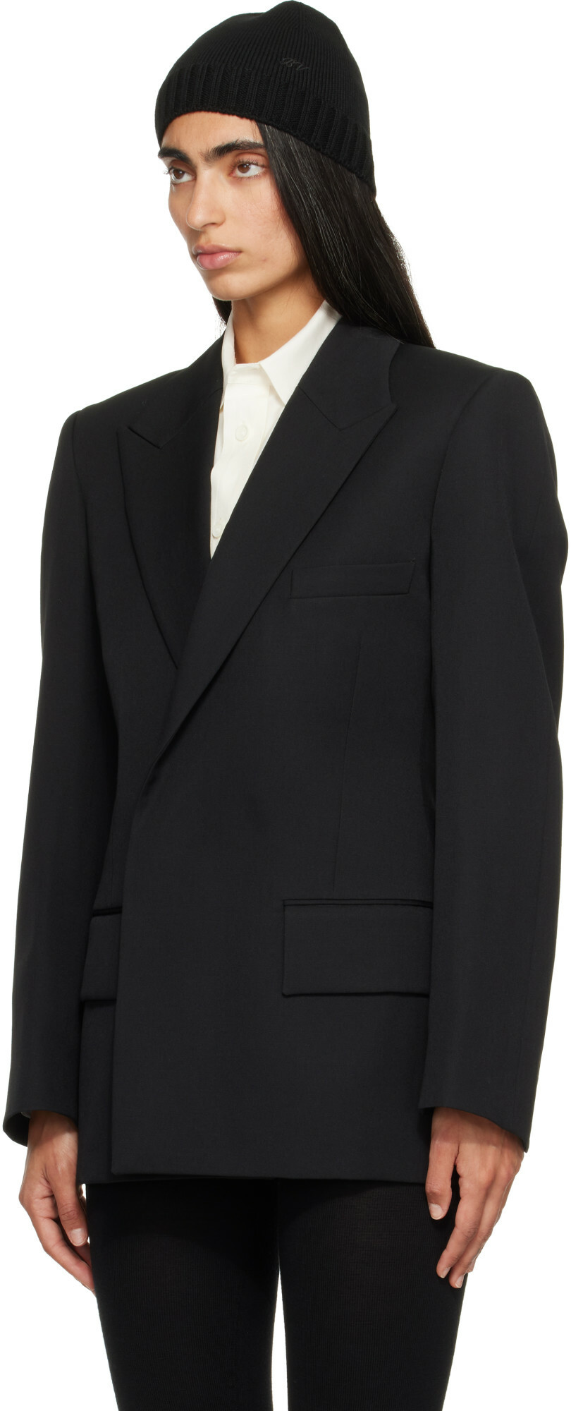 Bottega Veneta Black Floating Wool Jacket
